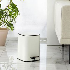 심플 사각 휴지통 3L 크림