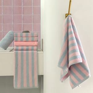 테리스페셜 멜로우 스트라이프 수건 180g 고중량 호텔수건  5장 타올 타월 수건세트 세면타올