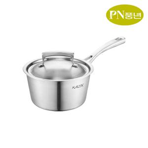 통5중 IH 인덕션&가스 스텐 편수냄비 16cm / 칼릭스 이유식 밀크팬 스텐 멀티팟 라면 소스