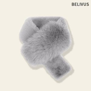 여성 머플러 넥워머 가을 겨울 쁘띠 폭스퍼 목도리 100YPOM