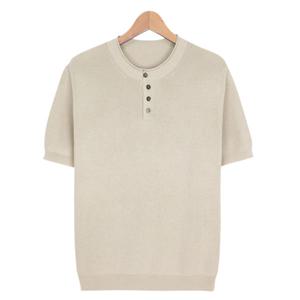 니트 SXR008 4COLOR 남여공용 헨리넥 반팔티