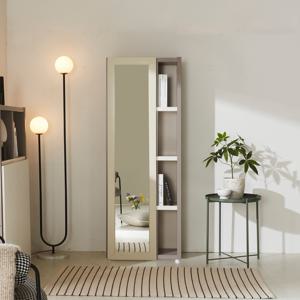 네오 카렌드 4단 600 전신거울 수납장 NES1455