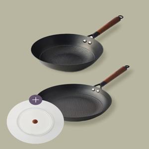 [최초가 268,000원]28cm후라이팬,웍,유리 뚜껑 세트