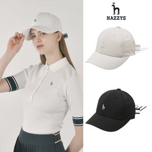 [인기] 헤지스여성 와이드챙 [리본탈착] 평상겸용 골프모자 볼캡 HWHE5E101