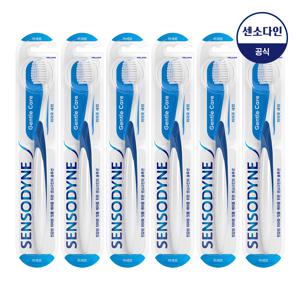 부드러운 미세모 젠틀 칫솔 1입 x6개