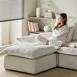 포비 구스 패브릭 소파 스툴