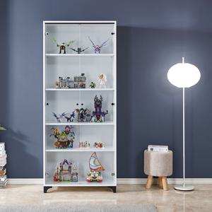 슈퍼홈 플레이 높은 진열장 유리 양주 장식장 강화유리 피규어장 (키높은 800)