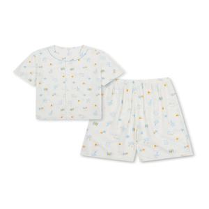 MKF5UI3013 공용 쿄니 라운드넥 레이온 5부 파자마 셋업