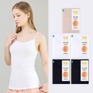 TRY 여성 통기성 스판 소프트 끈나시 끈런닝 5매입(EWCAJ0B)