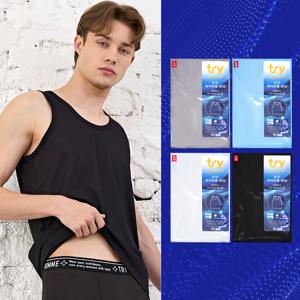 TRY 국내산 에어로쿨 프리미엄 컬러 런닝 4매 세트(EMRSJ04)