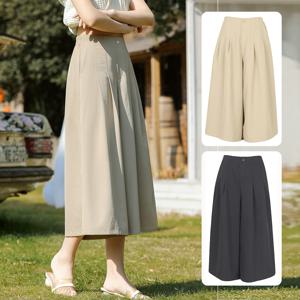 골프] 여름 쿨링 심플 투턱라인 밴딩 여성 8부 치마바지 KPMLSL20