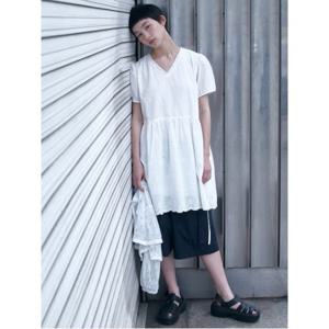 레이스 자수 원피스  화이트 (125771MQ41)