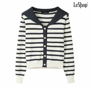 정상가:69,000원 ㅣ 세일러 크롭 스트라이프 니트 가디건 (DP3CK003A)