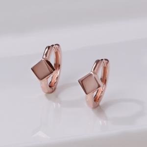 14k 골드프롬비 원터치 링 귀걸이 EA2361