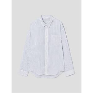 시어서커 스트라이프 오버핏 셔츠 - 화이트 (455864LY21)