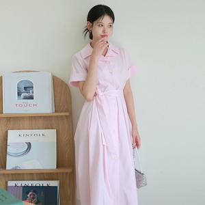 [최초가 89,900원]벨리아 하프소매 플레어 원피스