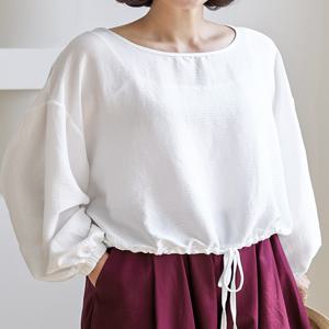 [김여사] (66-88size) 여리 스트링 블라우스 4BL508212