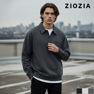 오버핏 앞포켓 카라 티셔츠 (AAD4TT1101)