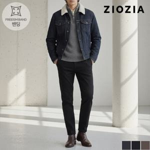 테이퍼드 핏 멜란치 캐주얼 슬랙스 (ABD4PP1104)