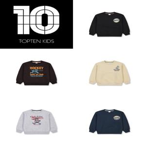 MKF4TR3001 탑텐키즈 공용 플리스 스웨트셔츠