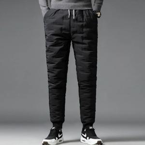 겨울 패딩바지 남성 여성 누빔 솜바지 조거 팬츠 슬랙스 골프 등산 오토바이 바이크 작업복
