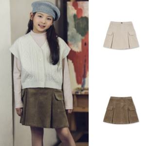 MKE4RS2012 여아 코듀로이 카고 스커트