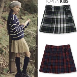 MKE4RS2211 여아 허리벨트 플리츠 스커트