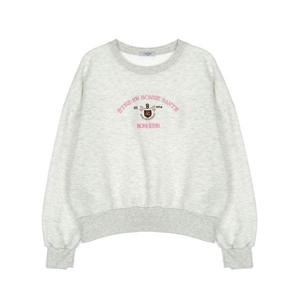 [하프클럽] () 자수 레터링 기모 맨투맨(LC41D1LT006X)