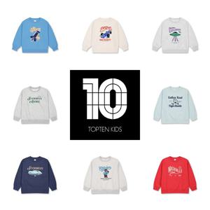 [텍가39,900원] MKG1TR3002 탑텐키즈 공용 더블니트 스웨트셔츠