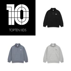 [텍가 49,900원] MKG2TR3401 탑텐키즈 공용 에슬레틱 스쿠바 하프넥 스웨트셔츠