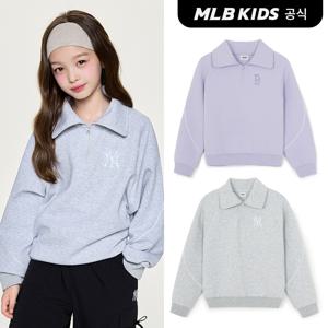 (공식)26SS 스포티브 애슬레저 반집업 레이어드 맨투맨(여아) (2color) 7FMTA0161