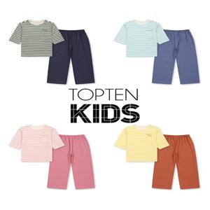 [텍가 39,900원] MKG5UI3902 탑텐키즈 공용 소프트모달 9부 셋업 차윤아트