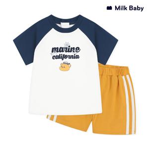 [정상가41,900원]마린 베어 나글란 유아상하복