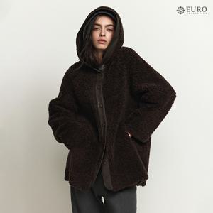 [최초가 169,000원]호주 램스퍼 후디드 하프 코트