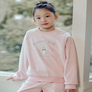 MKE4TR2003 여아 테마 멸종위기동물 본딩골벨로아 스웨트셔츠