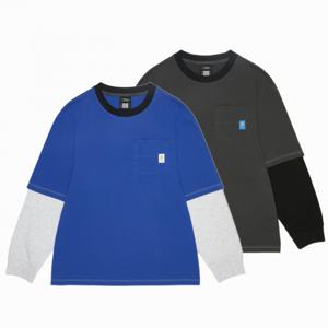 [내셔널지오그래픽키즈] K261UTS010__ 레이어드 긴팔 티셔츠