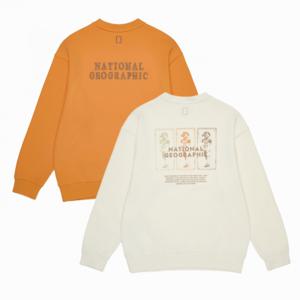 [내셔널지오그래픽키즈] K261USW240__ 어드벤처 그래픽 맨투맨 긴팔 티셔츠