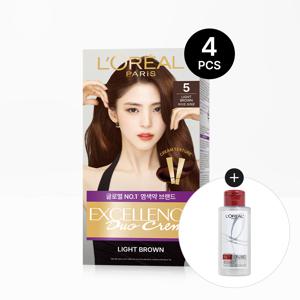 엑셀랑스 듀오크림 염모제 4개+본드리페어 100ml(랜덤)