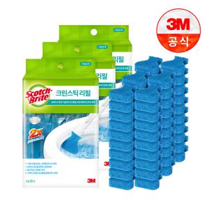 [3M]크린스틱 올인원 변기청소 리필 20입 3개총 60입