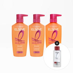 드림랭스 샴푸 400ml / 컨디셔너 헤어팩 375ml 3개+본드리페어 100ml(랜덤)