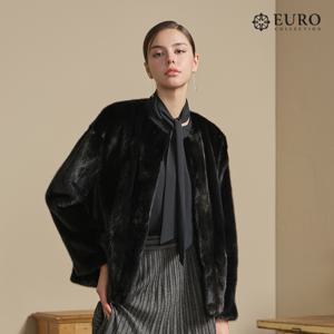 [최초가 798,000원]크루넥 밍크 자켓