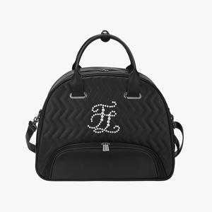 [LIVE]진주 퀼팅 보스턴백 (블랙)