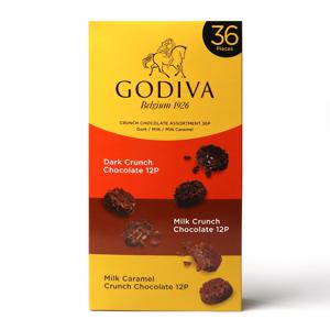 고디바 크런치 초콜릿 어소트먼트 36피스 288g / 다크 밀크 밀크카라멜