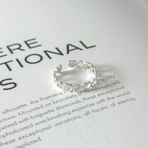 [브리치]  / 실버925 하트 오픈링 은반지