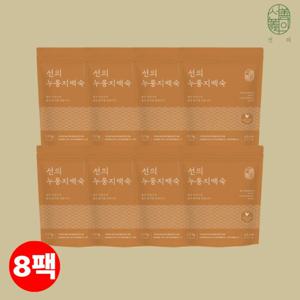 [선의] 박미선이 선택한 한우사골 누룽지 백숙 1.2kg x 8팩, 실온보관 삼계탕