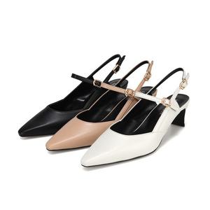 [최초가 119,000] 세븐플로어 양가죽 스틸레토 베이직 슬링백 5cm_SFF203.