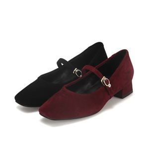 [최초가 178,000] 세븐플로어 양가죽 스웨이드 여성 메리제인 펌프스 3cm_SFF504.