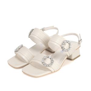 [최초가 168,000] 세븐플로어 진주보석 스트랩 여성샌들 4cm_SFG339.