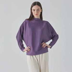 [최초가 198,000원] 물결 돌먼 반넥 플리츠 블라우스_YH02WRPBL03