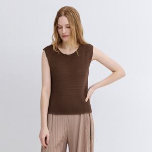 [최초가 99000원] 오간자 보트넥 슬리브리스 티셔츠_PPTSM026001